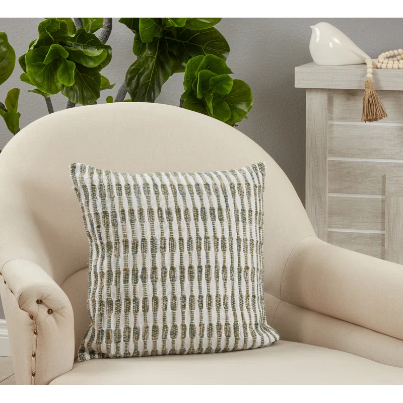 Saro Laelia Collection Cotton Pillow Cover