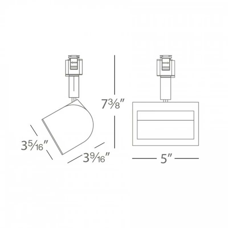 Wall Wash LED Adjustable Track Head
