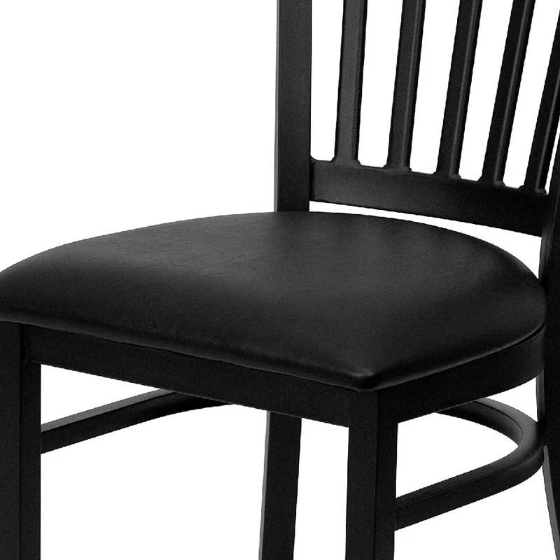 Hercules Prompton Modern Vertical Back Metal Restaurant Chairs by Flash Furniture (Set of 2)