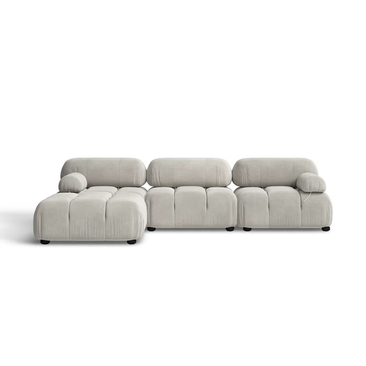 Sigma 4 - Piece Modular Upholstered Reversible L-Sectional