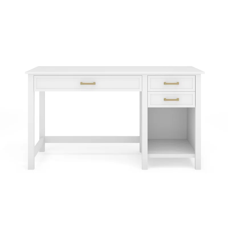 Martha Stewart Martha Stewart Hutton Shaker Style Home Office Desk With 2 Side Drawers