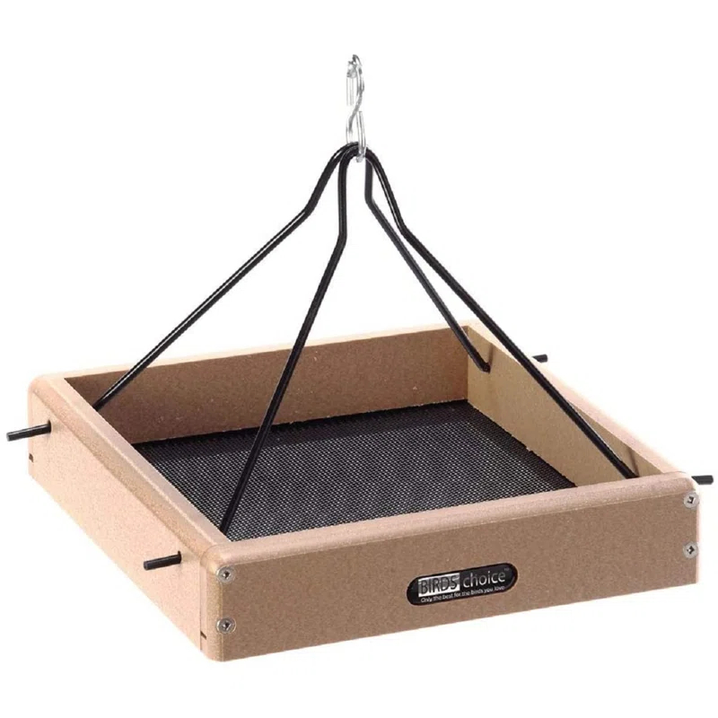 Birds Choice Hanging Platform Bird Feeder in Recycled Plastic Small