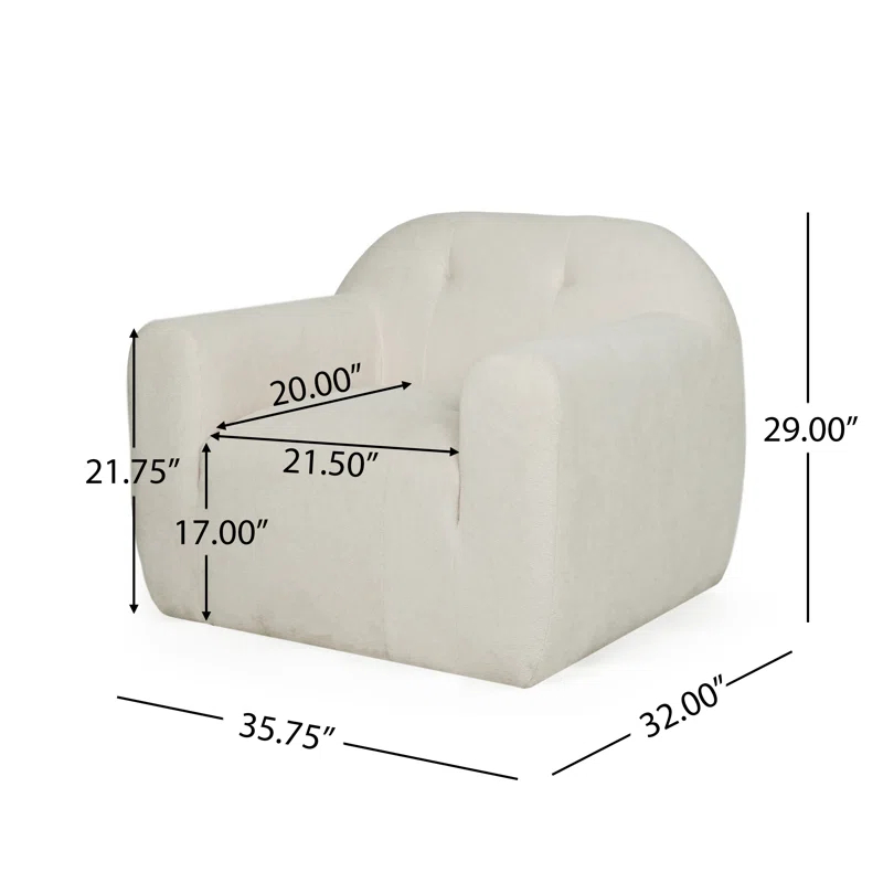 Christopher Knight Home Amaryllis Modern Tufted Club Chair
