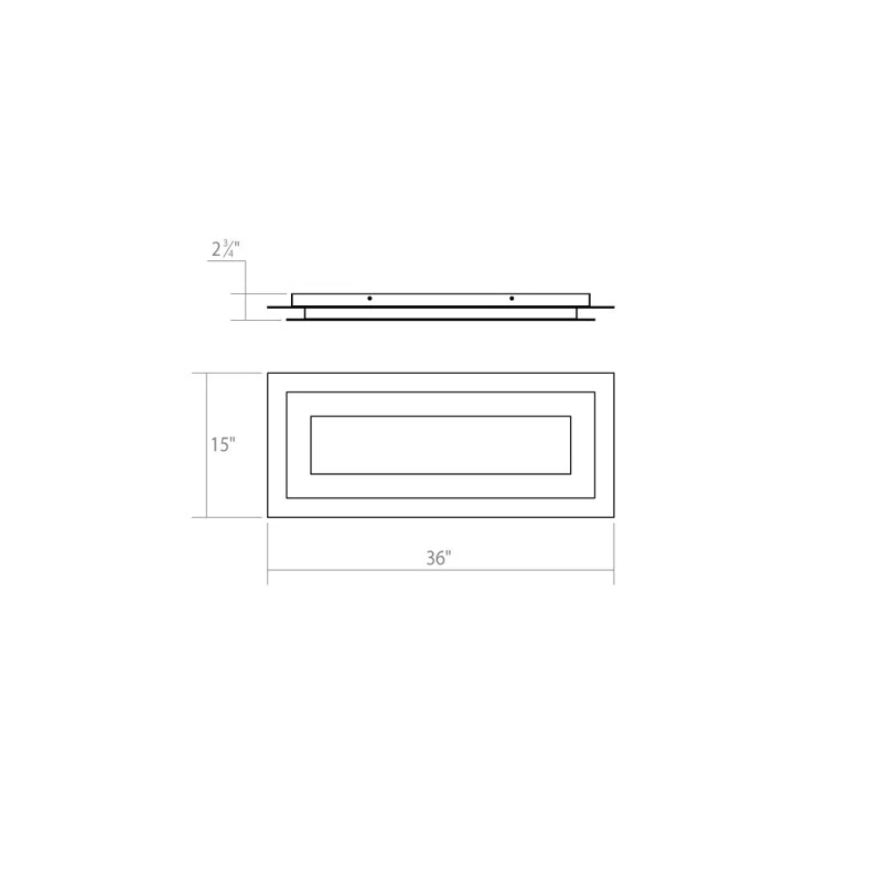 SONNEMAN Offset LED Flush Mount