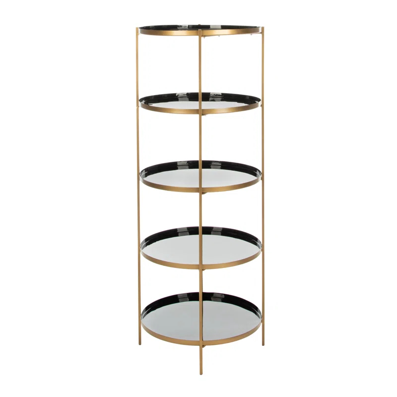 Everly Quinn Enamel Etagere Bookcase