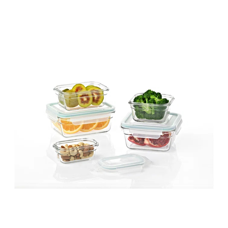 Glasslock Glasslock Oven and Microwave Safe Glass Food Storage Containers 10 Piece Set