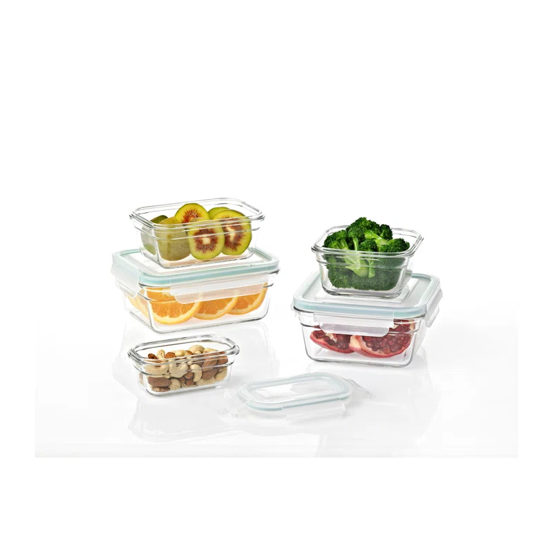 Glasslock Glasslock Oven and Microwave Safe Glass Food Storage Containers 10 Piece Set
