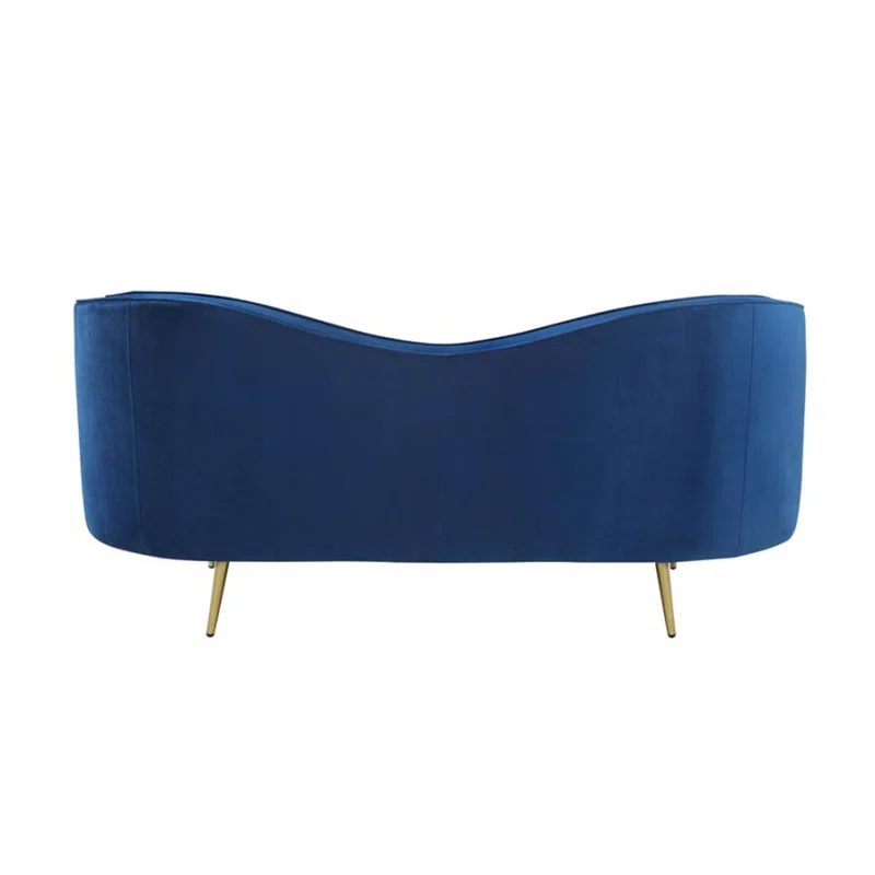 A&J Homes Studio Sophia 74'' Velvet Loveseat