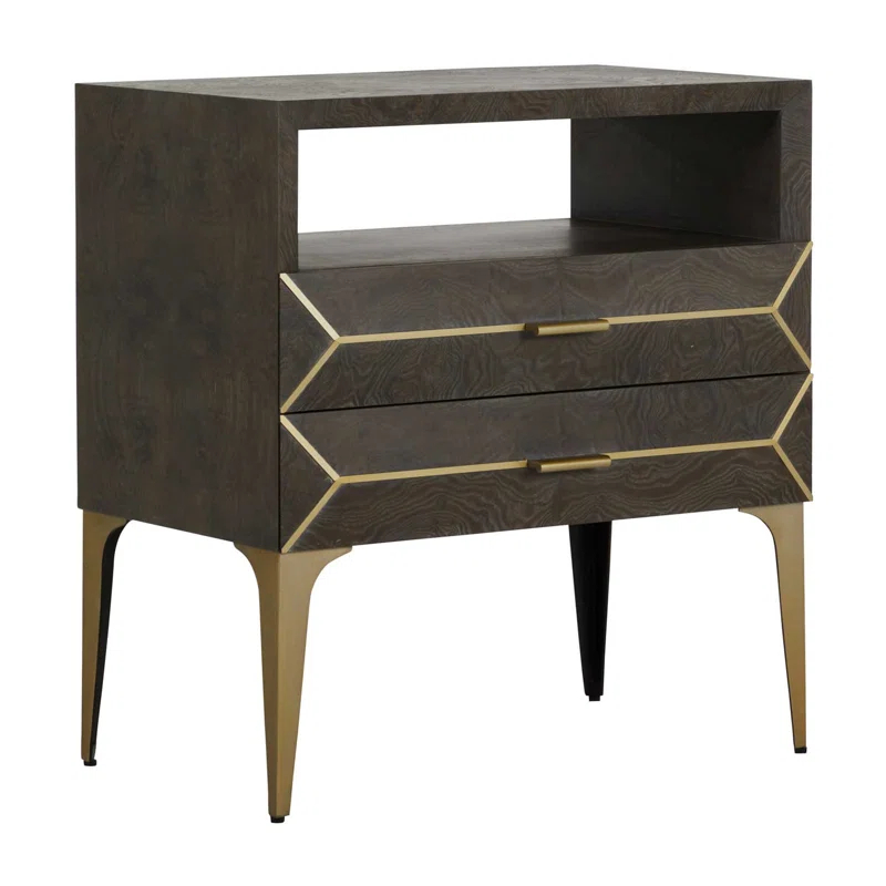 Gabby Westville 30'' W Solid Wood Nightstand