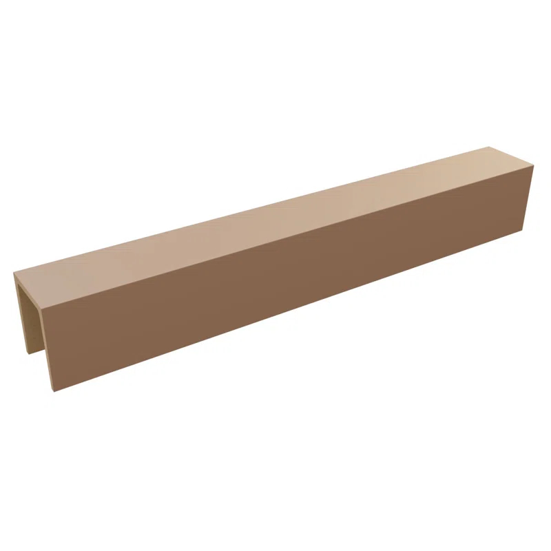 Sanded Smooth HeritageTimber Faux Wood 3-Sided Ceiling Beam (U-Beam)