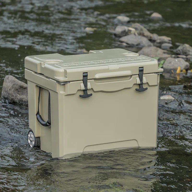 Magshion 40 Portable Refrigerated Box Outdoor With Wheels Retractable Pull Rod