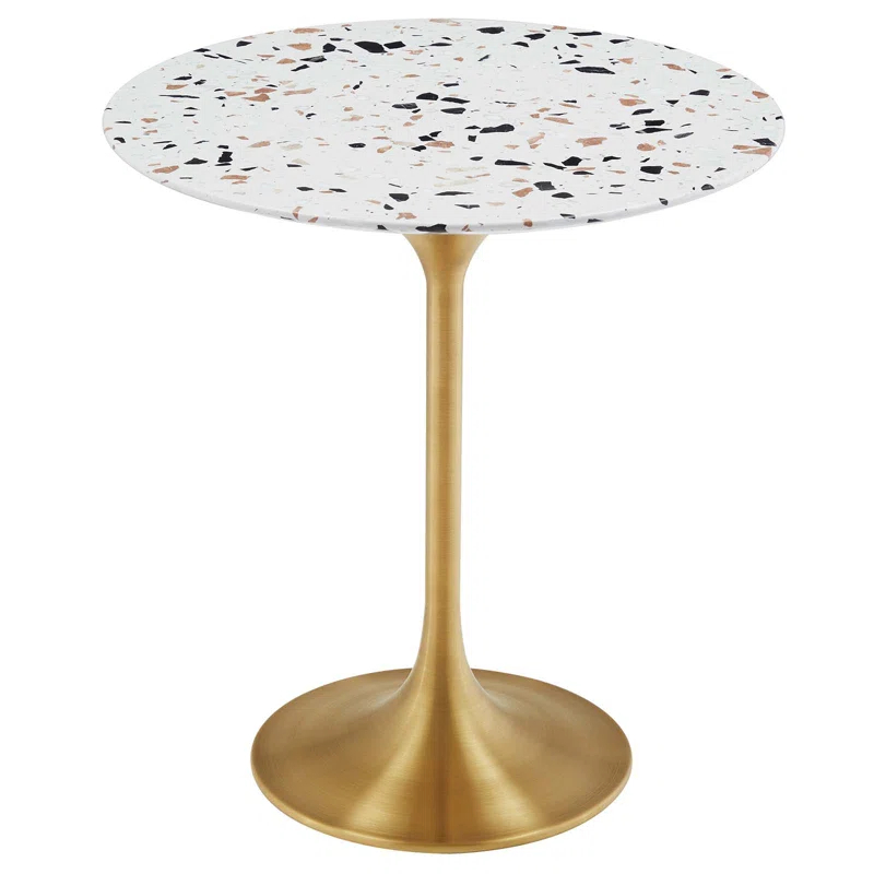 Modway Lippa 20" Round Terrazzo Side Table