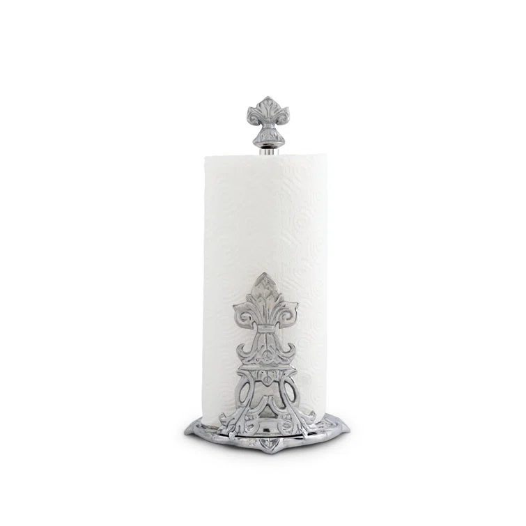 Arthur Court Designs Fleur De Lis Metal Paper Towel Holder