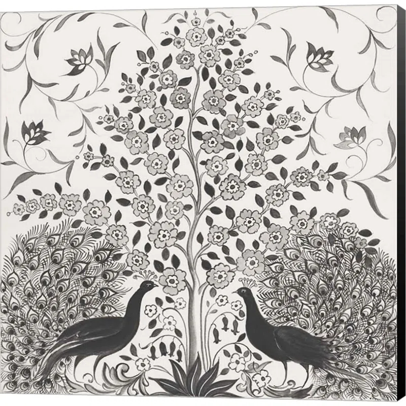 Rosdorf Park " Peacock Garden VIII BW " by Miranda Thomas