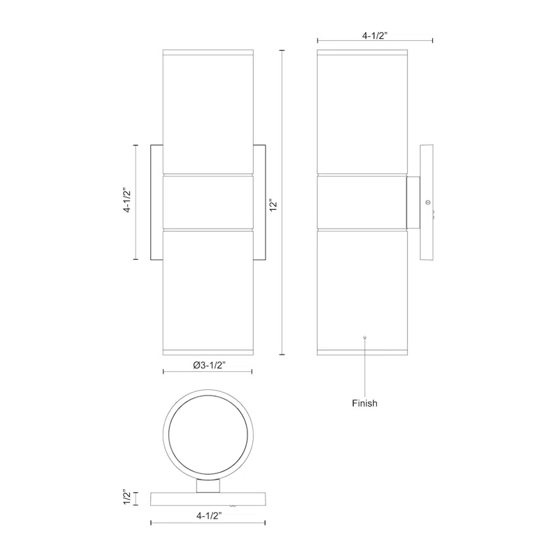 Kuzco Lighting Lund Aluminum LED Wall Light