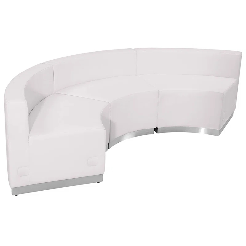 Flash Furniture HERCULES Alon Series LeatherSoft Reception Configuration, 3 Pieces