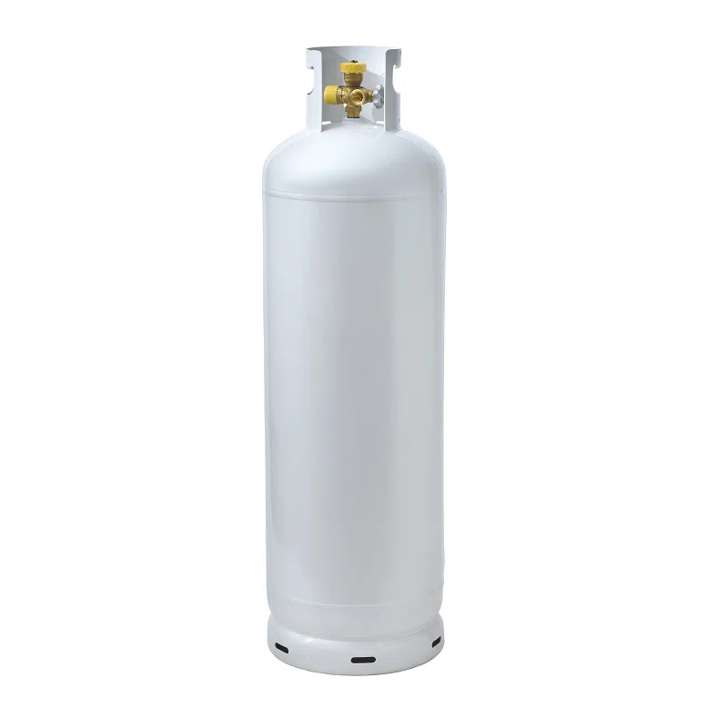 Flame King Flame King 100LB Multi-Valve Propane Tank LP Cylinder with High Capacity Filler, White