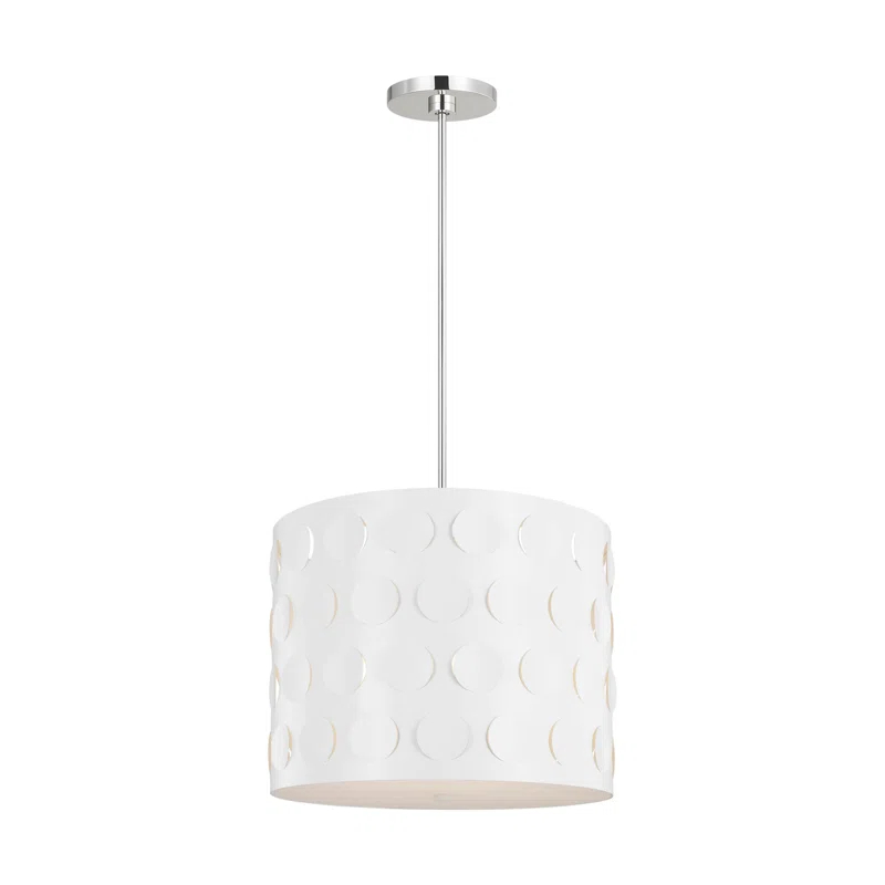 kate spade new york Dottie 3 - Light Dimmable Drum Chandelier