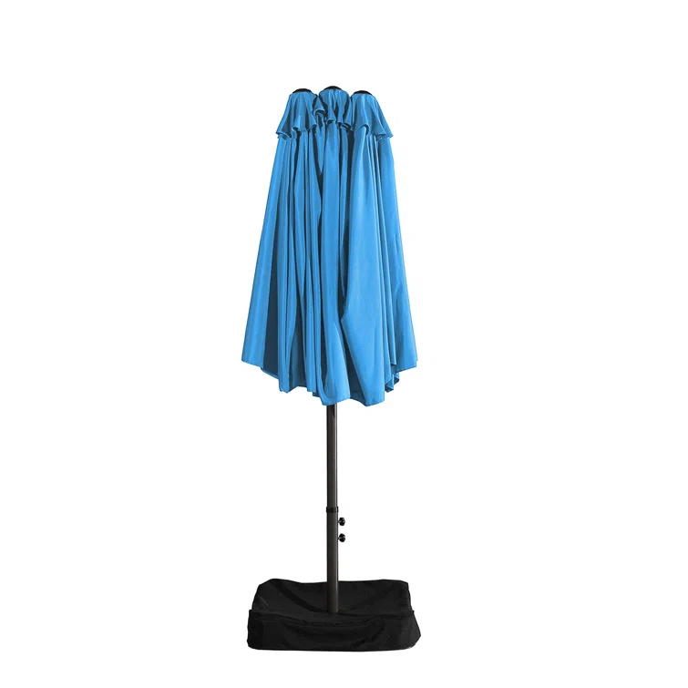 clihome 15 Ft Patio Market Umbrella with Base