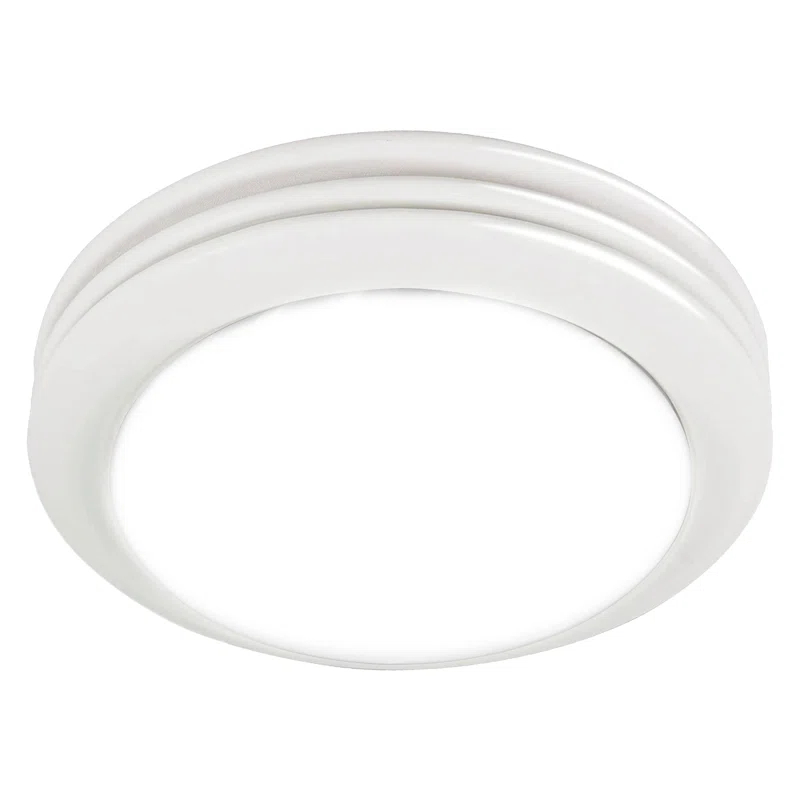 Akicon AK1480-SW 80 CFM Bathroom Fan with LED Light Round Ceiling Exhaust Ventilation Fan