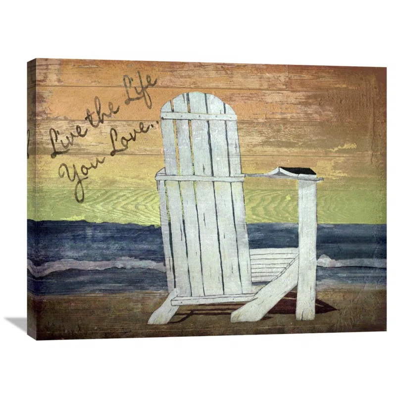 Global Gallery " Reading On The Beach " by Karen J. Williams