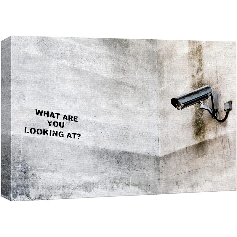 IDEA4WALL Pop Urban Street " Banksy Surveillance Camera On Wall "