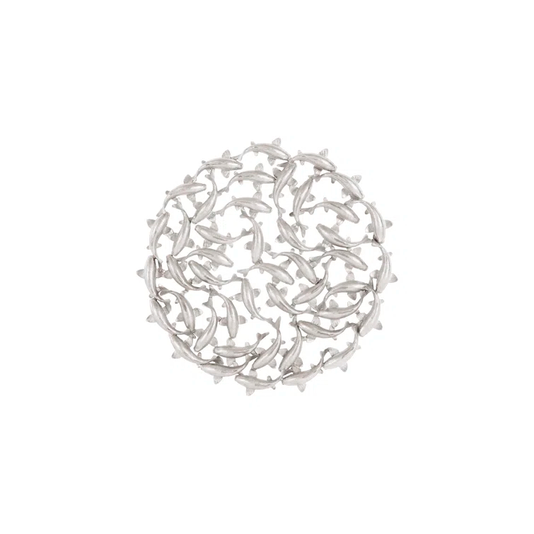 Phillips Collection Koi Wall Art Silver Leaf