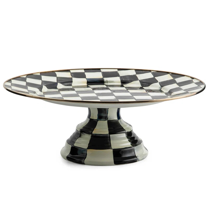 MacKenzie-Childs Courtly Check® Pedestal Platter