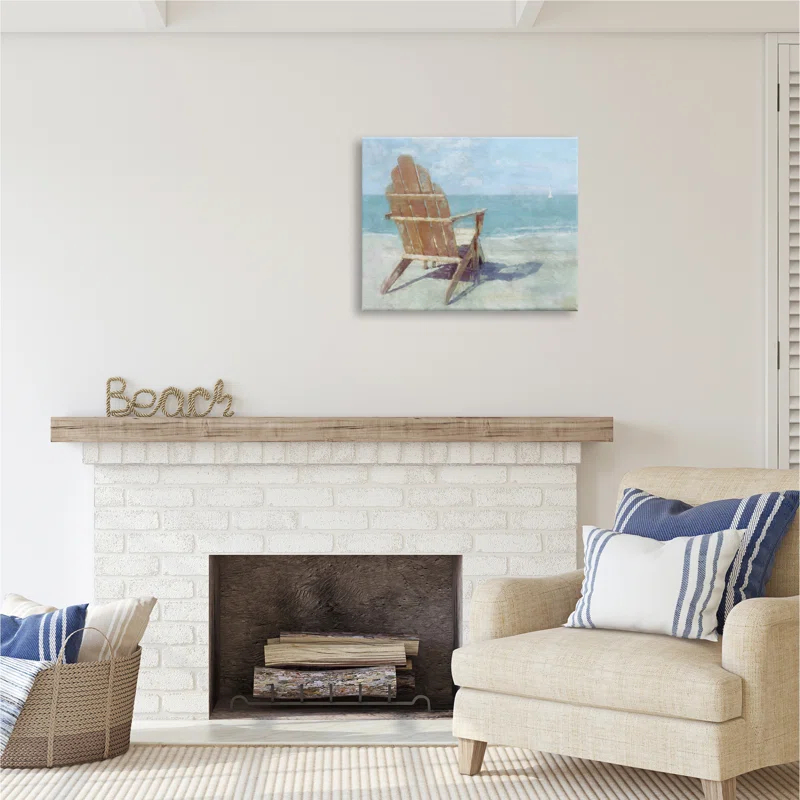 Stupell Industries " Beach Chair By Shore " by Noah Bay
