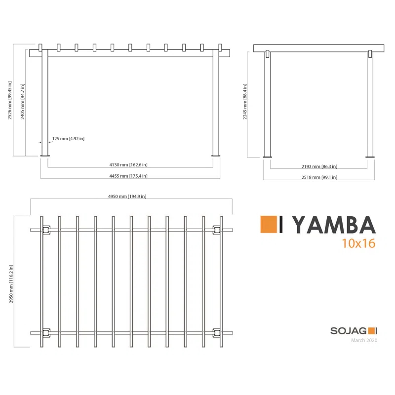 Sojag Metal Pergola