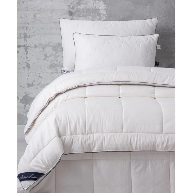 Brooks Brothers Fill Power All Season Tencel Down Alternative Comforter