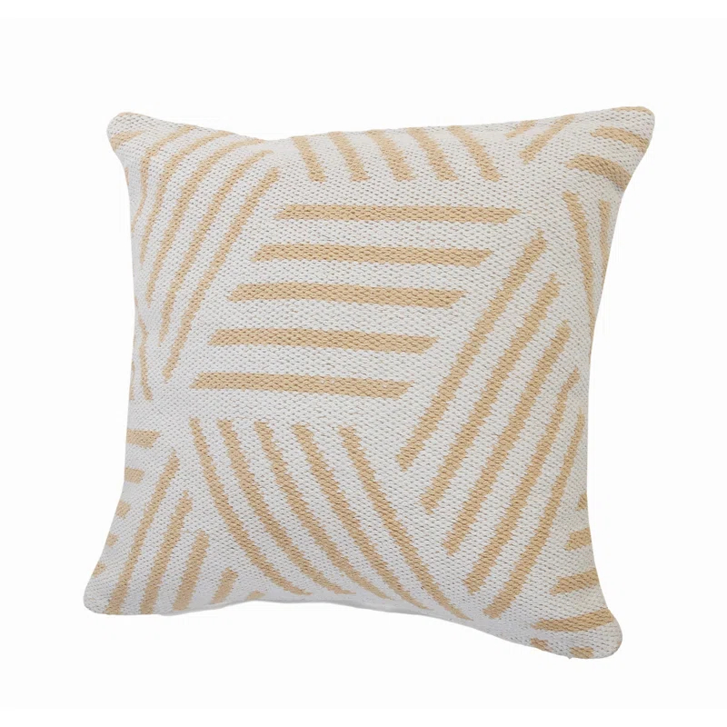 Evette Rios Throw Pillow Geometric Cotton Throw Pillow
