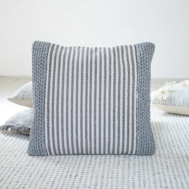 Rajani Home Lexington Textured Cotton Throw Pillow