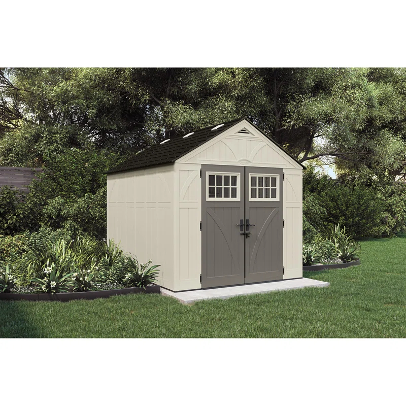Suncast Suncast Outdoor Vanilla Resin Storage Shed