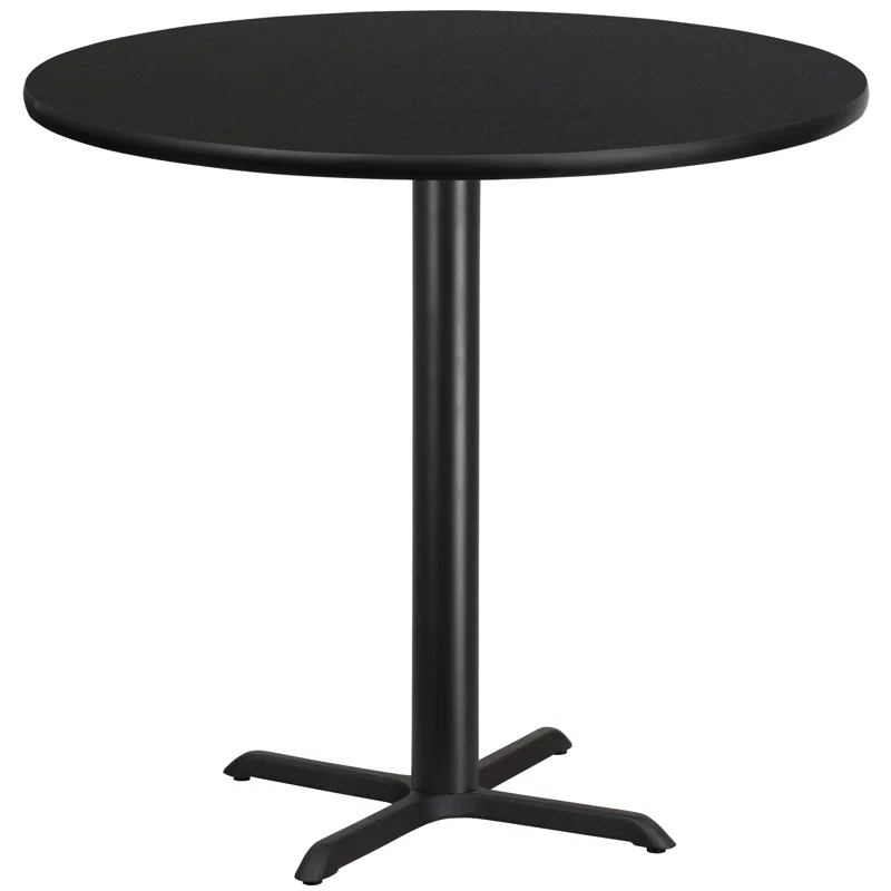 Flash Furniture Carrus Round Laminate Table Top with Height Table Base