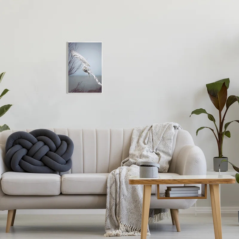 Stupell Industries " Majestic Snowy Owl Flying Wingspan Wildlife " by Carrie Ann Grippo-Pike