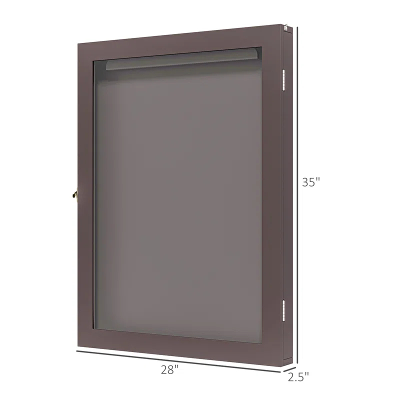 HomCom HomCom 2.5'' D Plastic/Acrylic Jersey Case