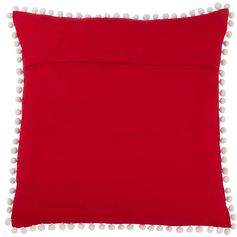 Saro Sugar Skull Cotton Pillow Cover