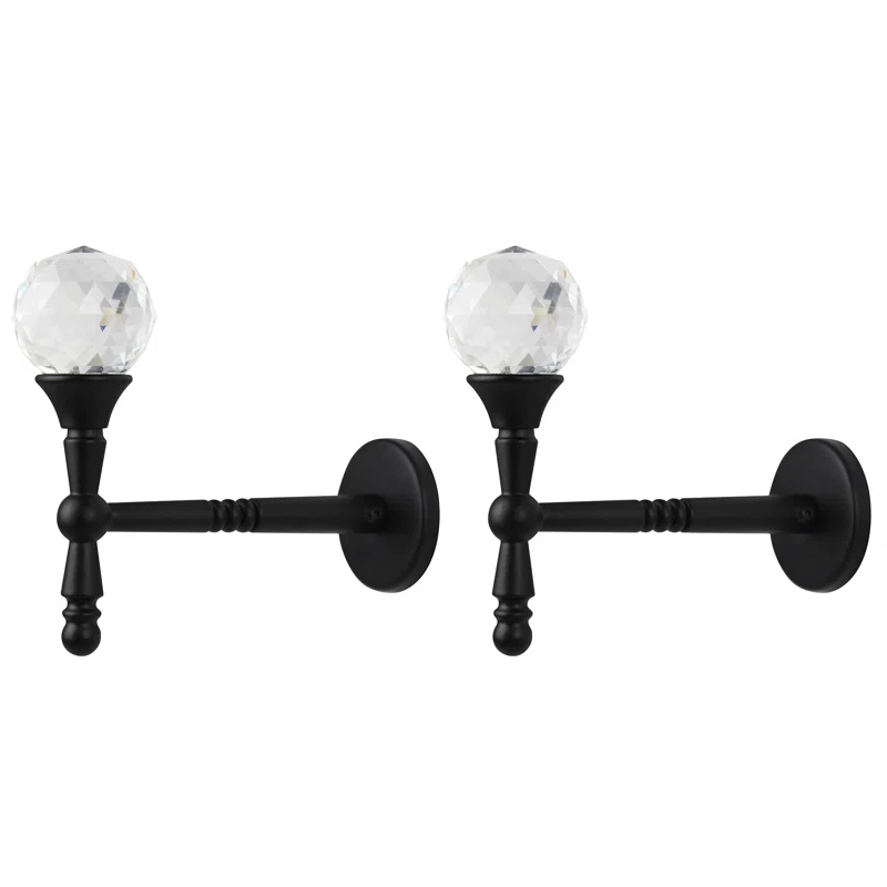 House of Hampton® Steele Crystal Curtain Holdback (Set of 2)