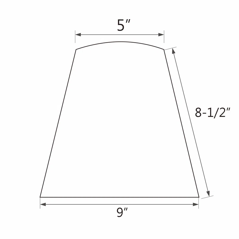 8.5'' H Tetoron Rayon Fabric Empire Lamp Shade