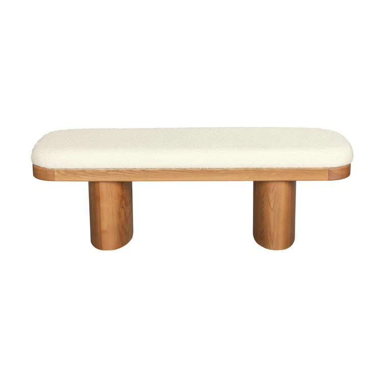 AllModern Hilarie 48" Boucle Bench & Reviews | AllModern