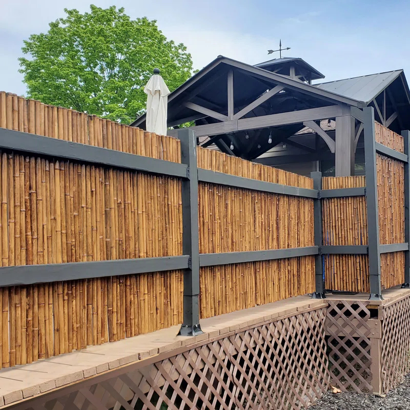 Backyard X-Scapes Bamboo Fence Panel Outdoor Privacy Screen