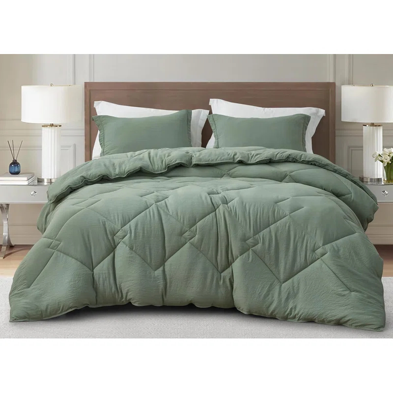 Chezmoi Collection Logan Solid Comforter Set