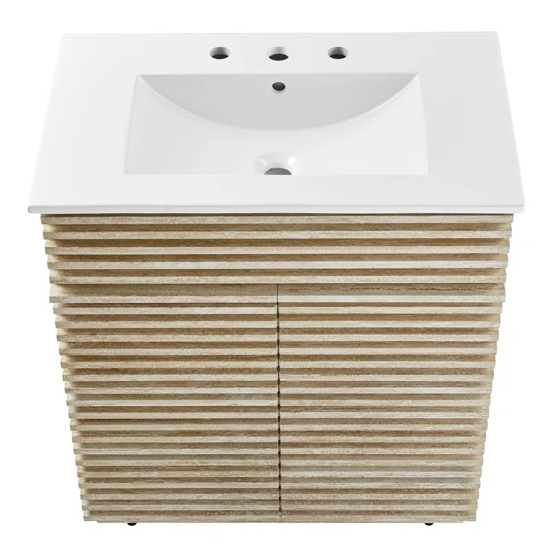 Modway Render 30" Bathroom Vanity With Sink In White