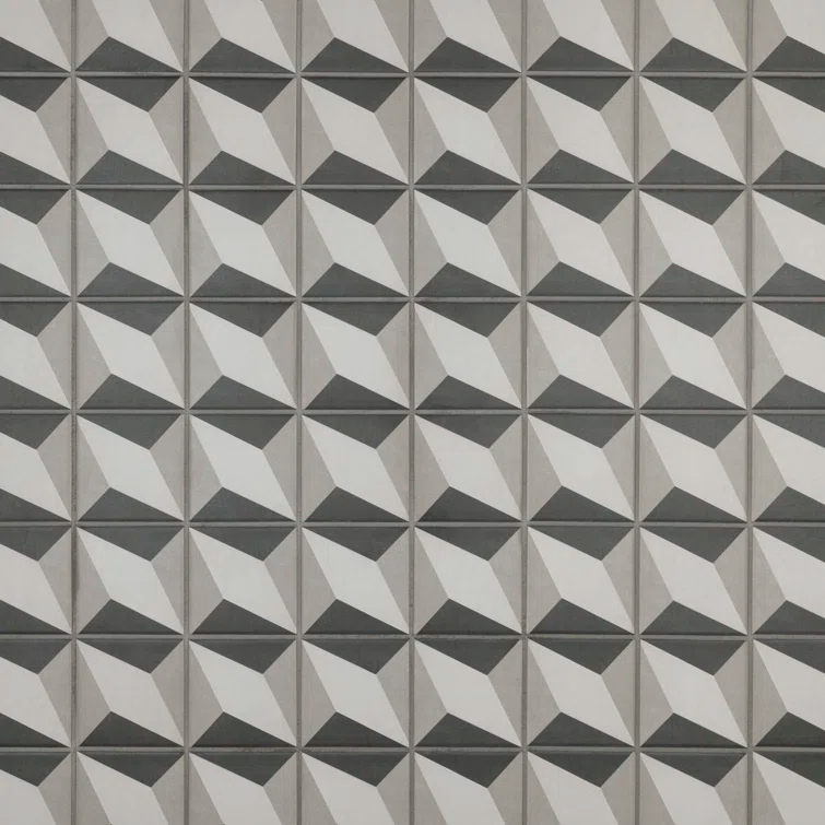Merola Tile Twenties 4" x 4" Ceramic Patterned Wall & Floor Tile
