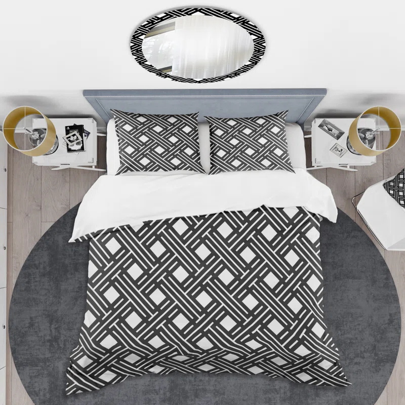 Design Art Retro Art Deco - Mid century bedding set - Modern Mid-century Bed cover set