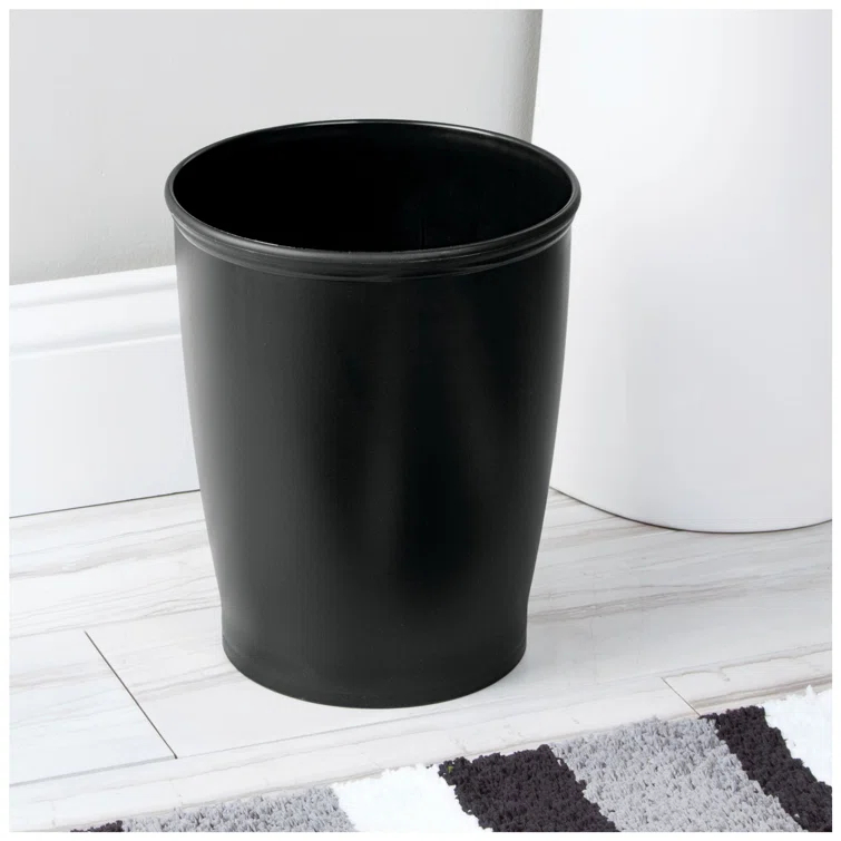 iDesign iDesign Kent Plastic Wastebasket Trash Can, 8.25" x 10"