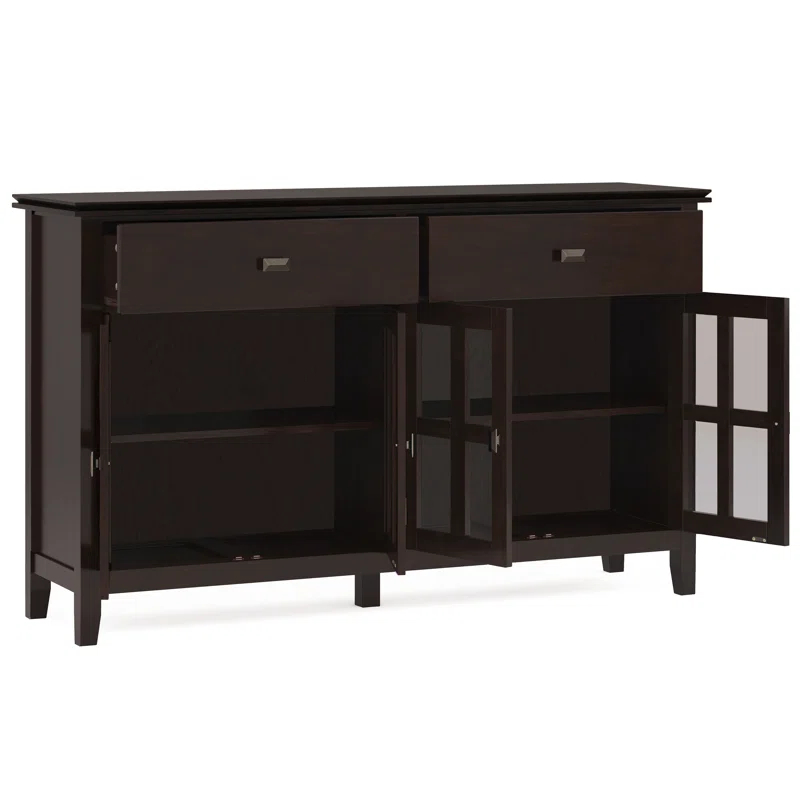 Simpli Home Artisan Large 4 Door Sideboard Buffet