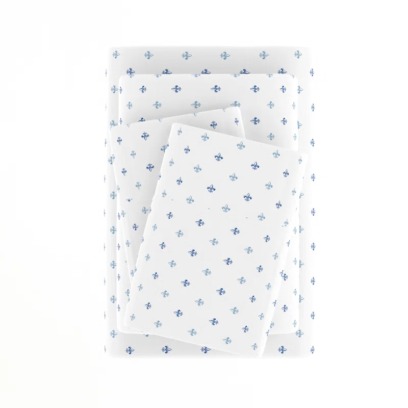 Becky Cameron Home Fleur De Lis Pattern Sheet Set