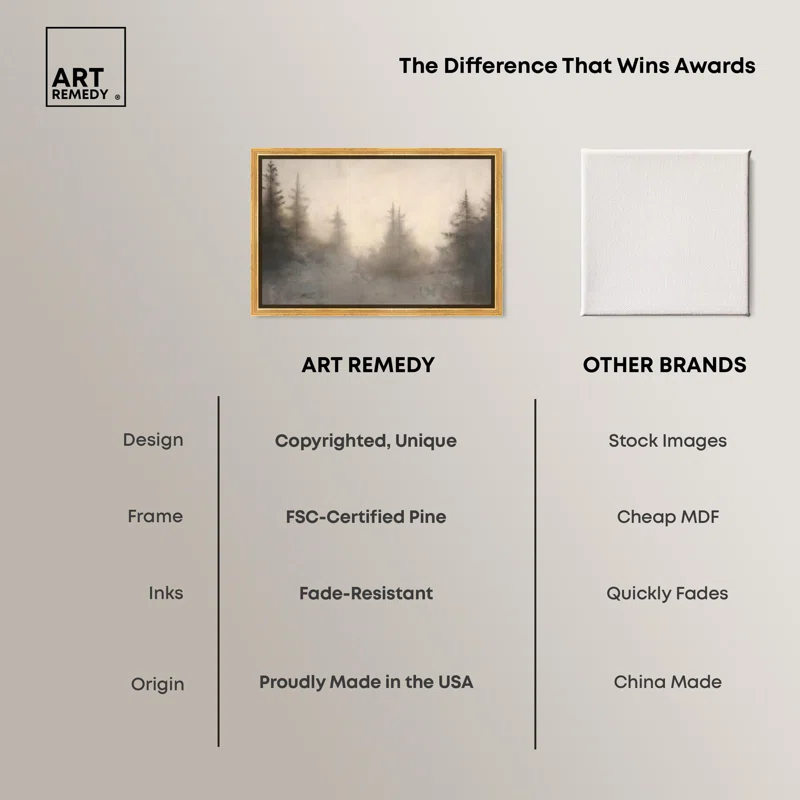 Art Remedy Forest's Breath Canvas Vintage Art Prints by Art Remedy